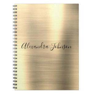 Luxury Gold Foil Professional Girly Notebook