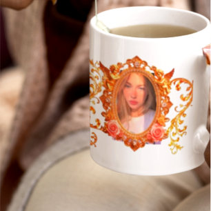 Luxury Gold Frame for Your Photos   Personalised C Coffee Mug
