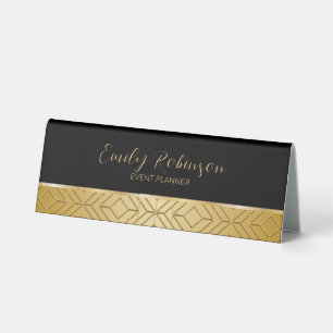 Luxury Gold Geometric Pattern Border