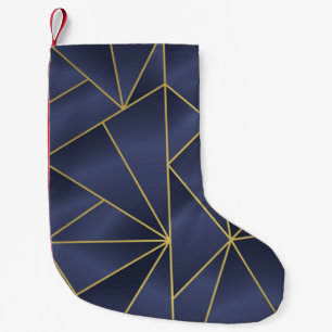 Luxury gold geometric seamless pattern small christmas stocking