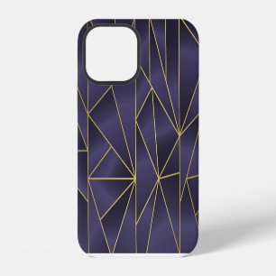 Luxury gold geometric, vintage background. iPhone 12 case