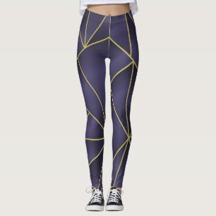 Luxury gold geometric, vintage background. leggings