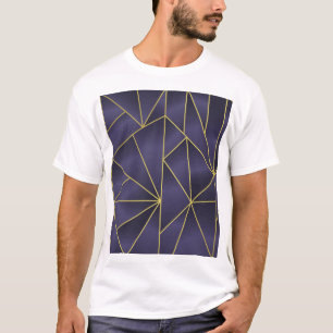 Luxury gold geometric, vintage background. T-Shirt