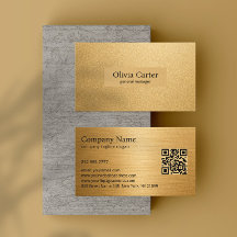 Luxury Gold Glitter Business Card