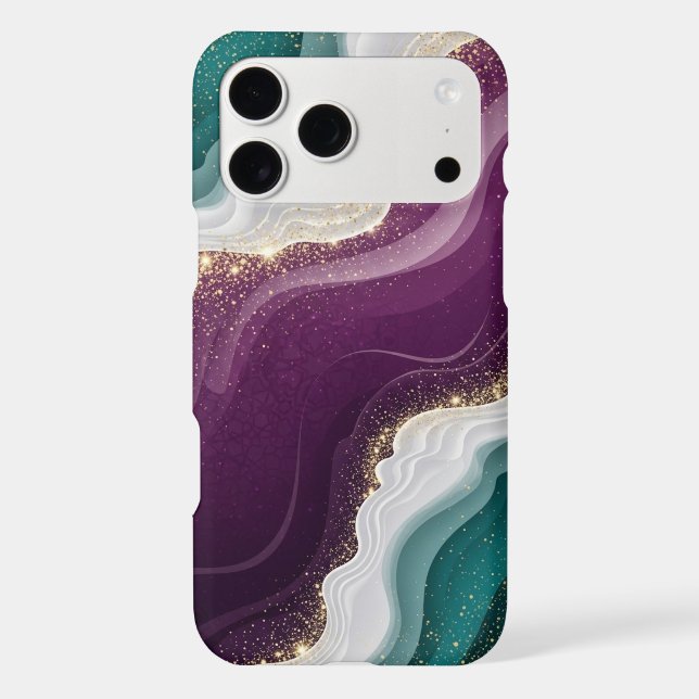 Luxury Gold Glitter Marble Pattern (Back)