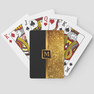 Luxury Gold Glitter Playing Cards