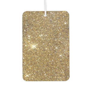 Luxury Gold Glitter - Printed Image Car Air Freshener