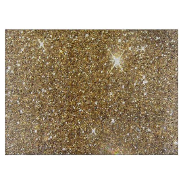 Luxury Gold Glitter - Printed Image Cutting Board (Front)