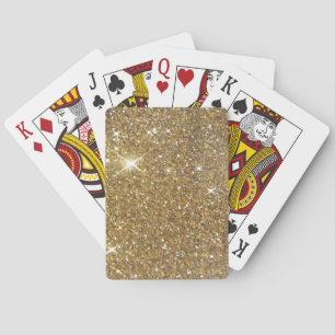 Luxury Gold Glitter - Printed Image Playing Cards