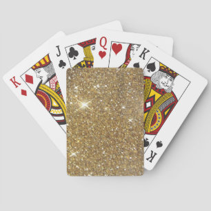 Luxury Gold Glitter - Printed Image Playing Cards
