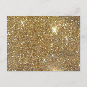 Luxury Gold Glitter - Printed Image Postcard