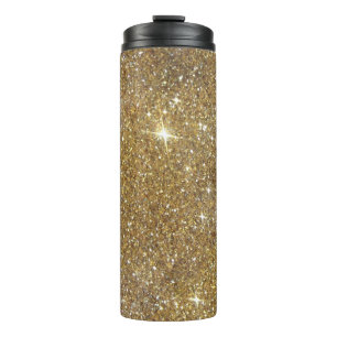 Luxury Gold Glitter - Printed Image Thermal Tumbler