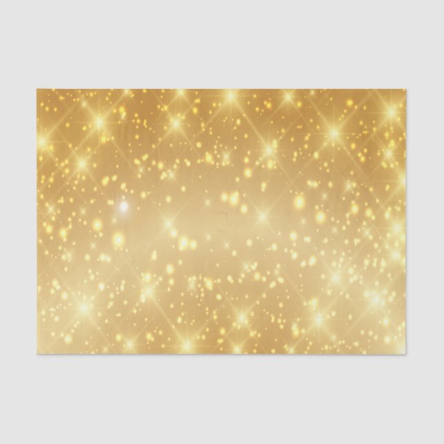 Luxury Gold Glitter Tissue Paper (Front)