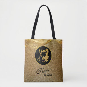 Luxury Gold Glitter Tote Bag