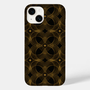Luxury Gold Guilloché Seamless Pattern Case-Mate iPhone 14 Case