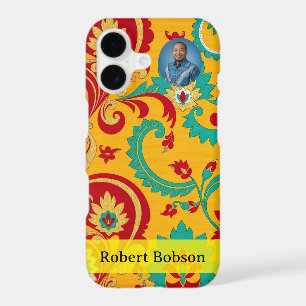 Luxury Gold Indonesian Floral Woven