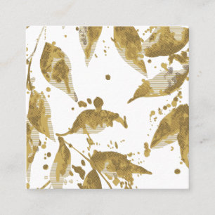 Luxury Gold Kangaroo Wildlife Business Card