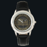 Luxury Gold Leaf Storybook Memory Keepsake Watch<br><div class="desc">Capture your most precious moments with the timeless beauty of our Gold Leaf Storybook. Featuring a sophisticated black and gold aesthetic, this design radiates luxury and class. Imagine the joy of gifting a personalised treasure that preserves your family stories for generations to come. Create your own legacy of love—order this...</div>