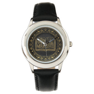 Luxury Gold Leaf Storybook Memory Keepsake Watch