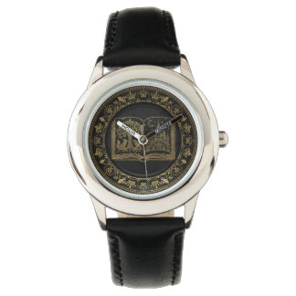 Luxury Gold Leaf Storybook Memory Keepsake Watch
