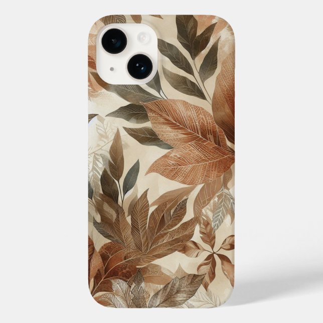 Luxury Gold Leaves Phone Case/Personalised phone  Case-Mate iPhone Case (Back)