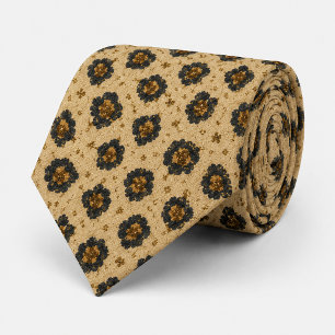 Luxury Gold Leopard Print Pattern Elegant Tie