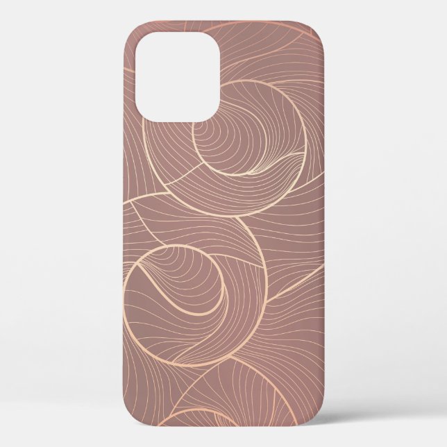 Luxury Gold Lines Pattern Background Case-Mate iPhone Case (Back)