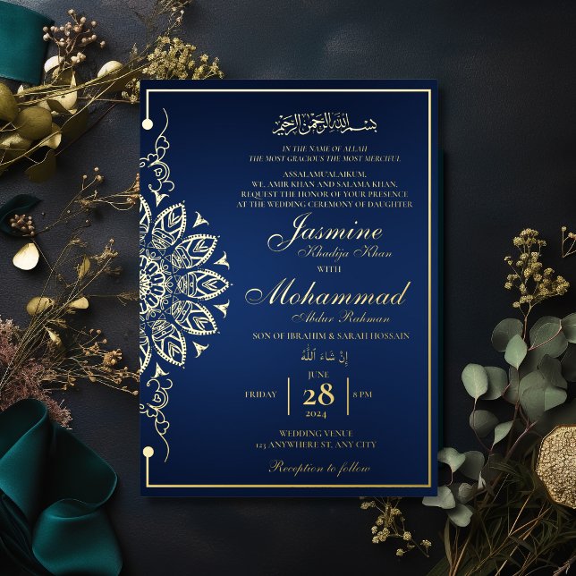 Luxury Gold Mandala Muslim Wedding Nikah (Creator Uploaded)