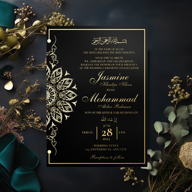 Luxury Gold Mandala Muslim Wedding Nikah (Creator Uploaded)