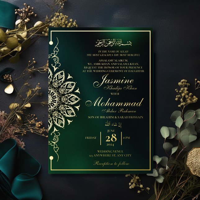Luxury Gold Mandala Muslim Wedding Nikah (Creator Uploaded)