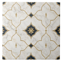Luxury Gold Marble effect - Geometric Pattern