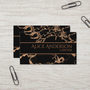 Luxury gold marble elegant lawyer Business Card