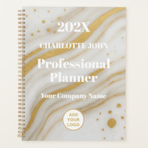 Luxury Gold Marble Professional 2026 Planner