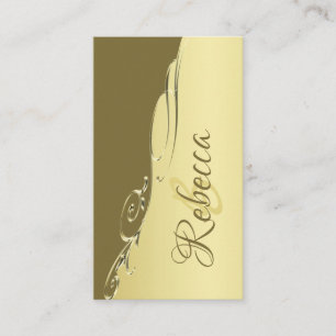 Luxury gold metal decorative on Military gold Business Card