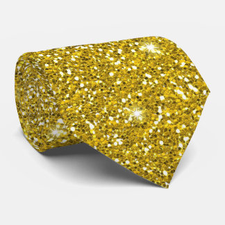 Luxury Gold Metallic Sparkles Tie
