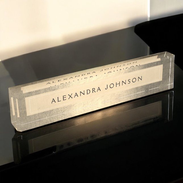 Luxury Gold Professional Foil Modern Nameplate (Creator Uploaded)