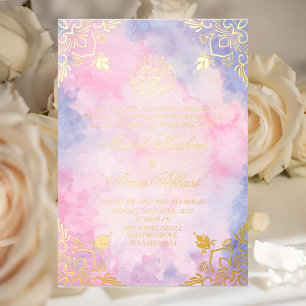 Luxury Gold Purple & Pink Islamic Muslim Wedding 