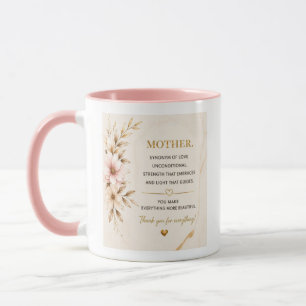 Luxury Gold Quote Coffee Mug for Mum