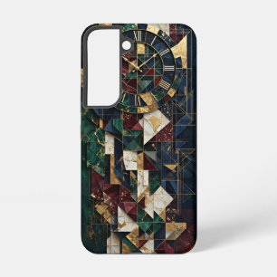 Luxury Gold Roman Clock Art Deco Mosaic Samsung Galaxy Case