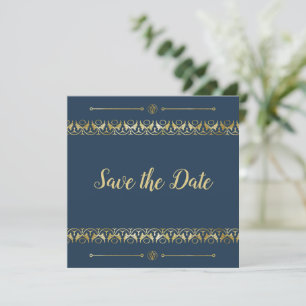 Luxury Gold Save the Date Invitation