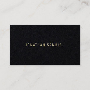 Luxury Gold Text Modern Minimalist Template Chic Business Card