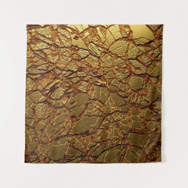Luxury gold texture. tapestry (Front)