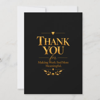 Luxury Gold Thank You Card