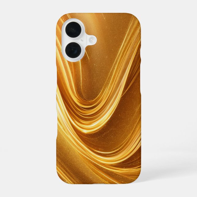 Luxury Gold Wave Phone Case (Back)