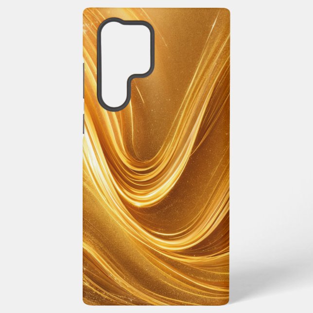 Luxury Gold Wave Phone Case (Back)
