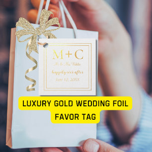 Luxury Gold Wedding  Favour Tags