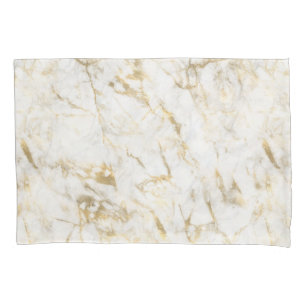 Luxury Gold White Marble Pattern Pillowcase