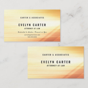 Luxury Gold Woodgrain Attorney Law Firm-type2 Business Card