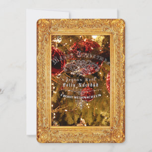 Luxury Golden Christmas - Invitation Card