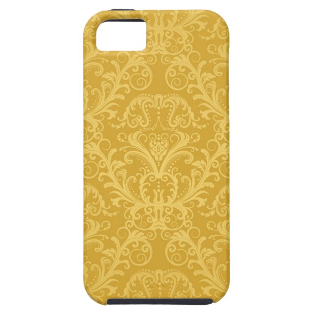 Luxury Golden Floral Wallpaper Case-Mate iPhone Case (Back)